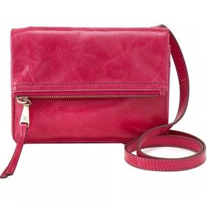 HOBO Glade Red Leather Crossbody Bag